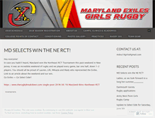 Tablet Screenshot of mdxgirlsrugby.com